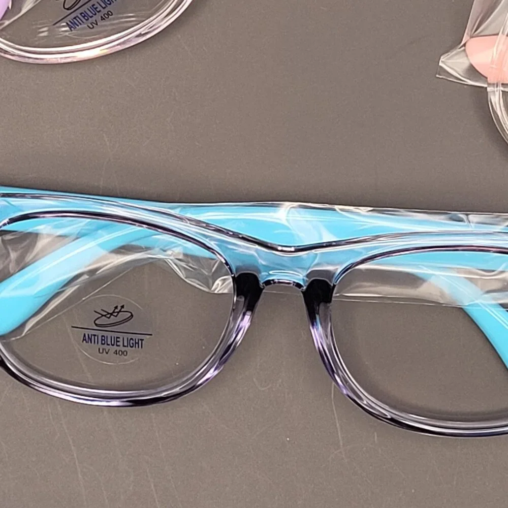 3 Pack Kids Non-Prescription Blue Light Blocking Glasses for Girls/Boys